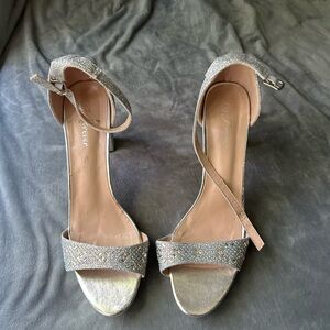 Forever 21 Glittering Silver Heels